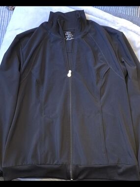 Cherokee Black Women’s Full-Zip Scrub Jacket